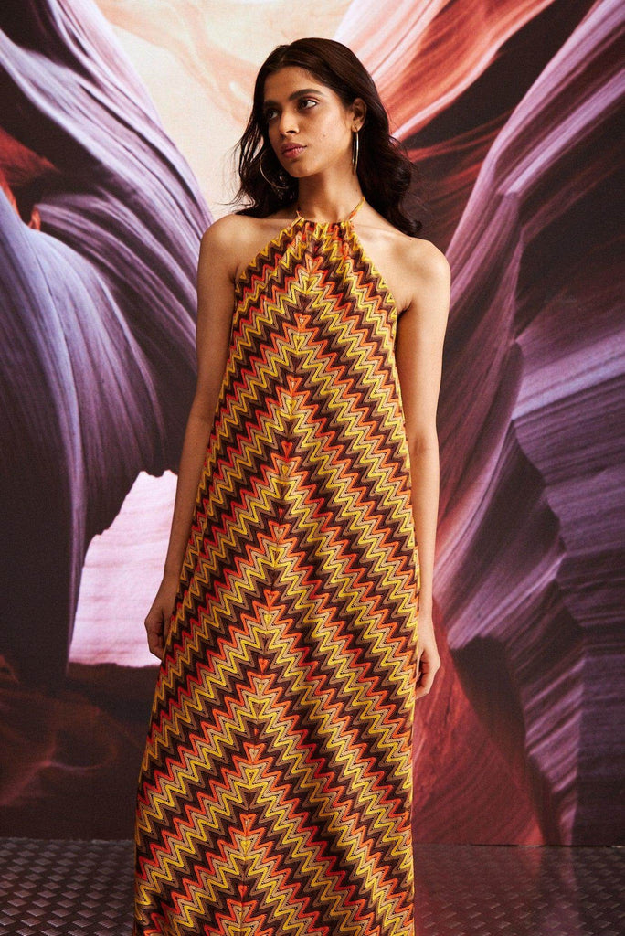 CHEVRON DRESS - dash and dot dash and dot