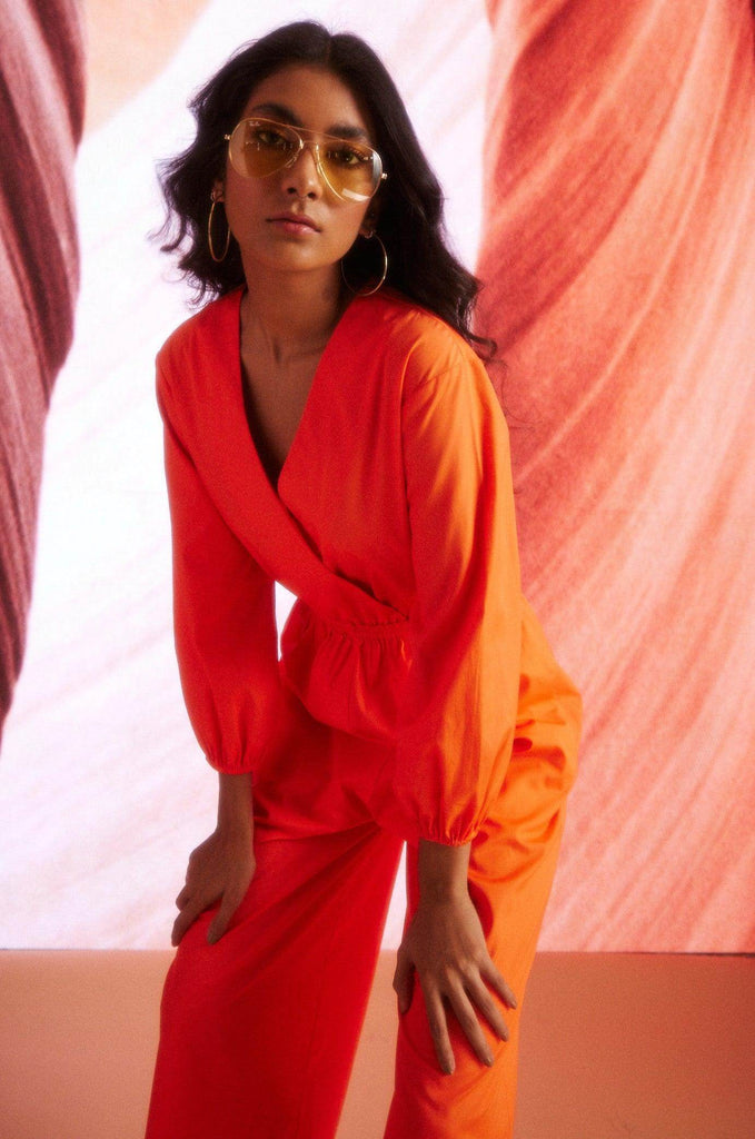 TANGERINE JUMPSUIT - dash and dot dash and dot