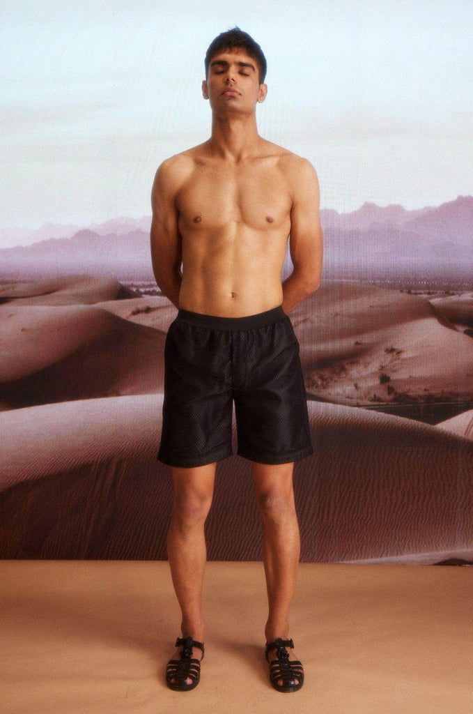 NET SWIM SHORTS - dash and dot dash and dot