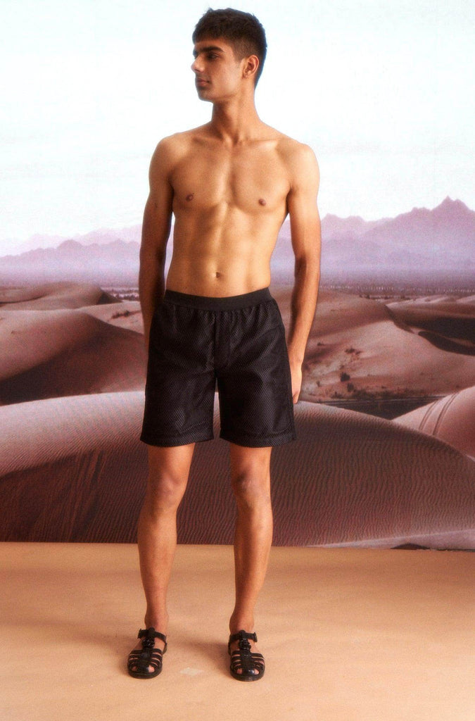 NET SWIM SHORTS - dash and dot dash and dot