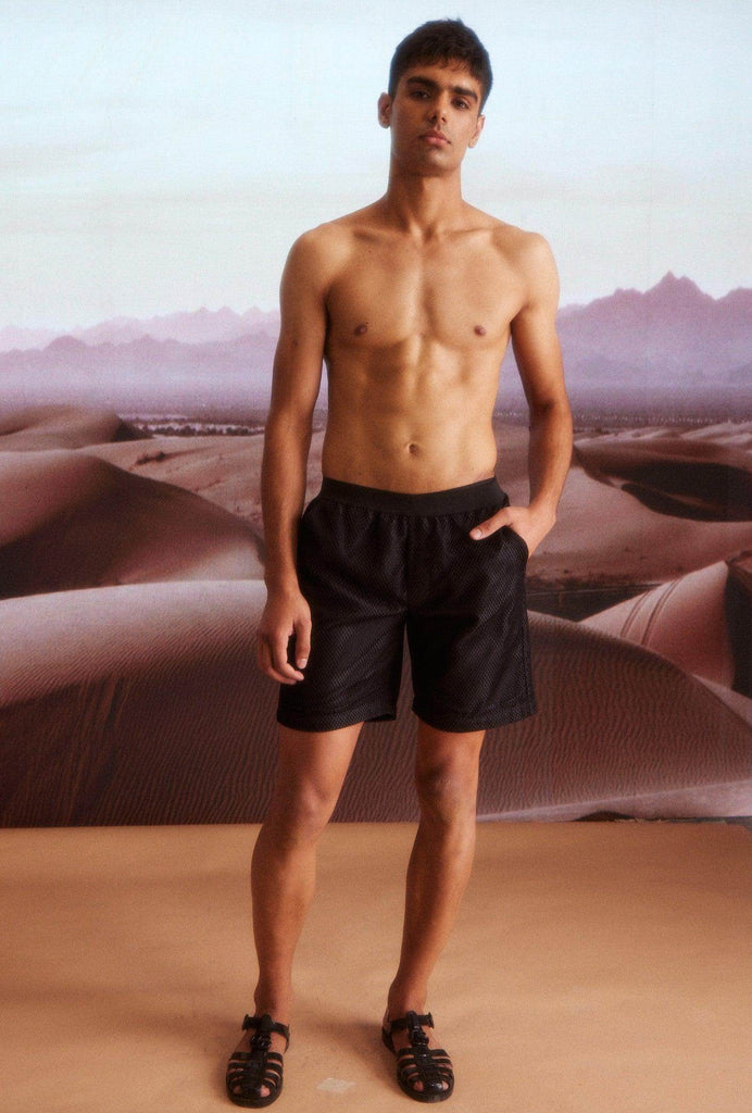 NET SWIM SHORTS - dash and dot dash and dot