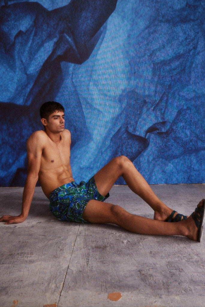 PAISLEY SWIM SHORTS - dash and dot dash and dot