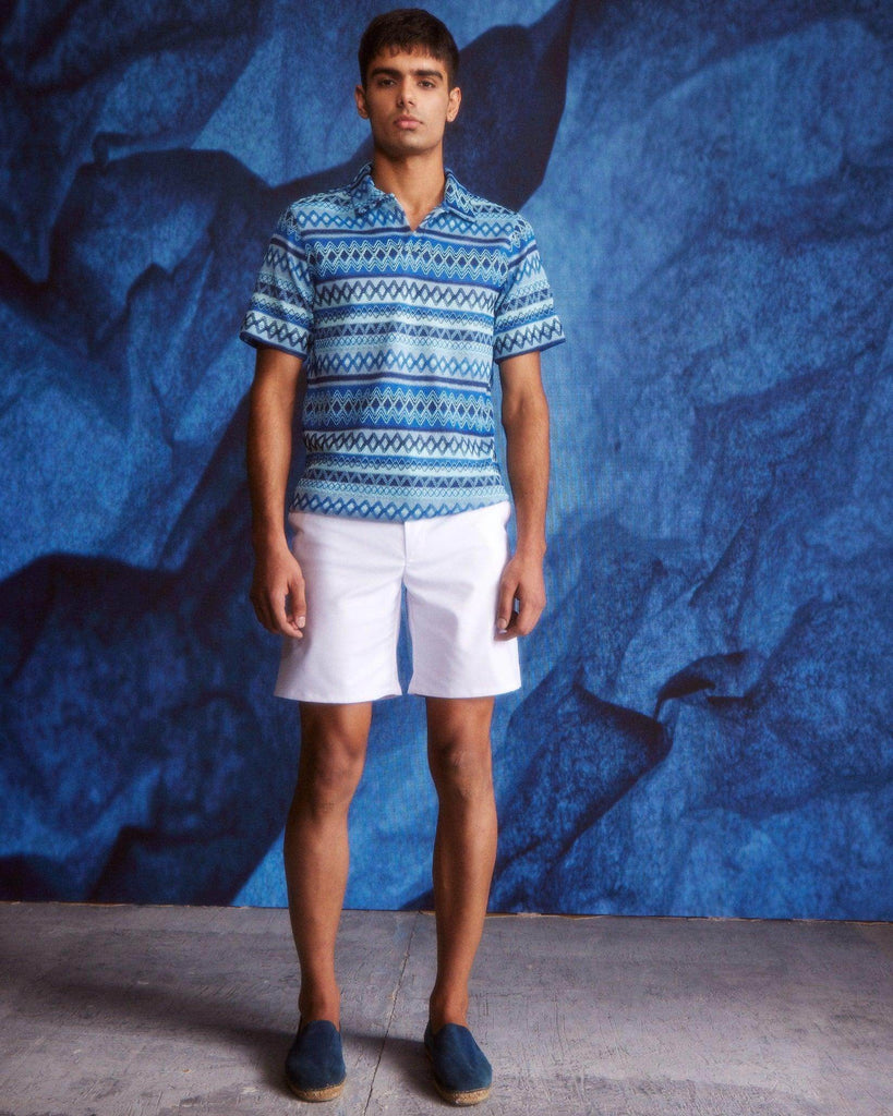 WHITE LINEN SHORTS - dash and dot dash and dot