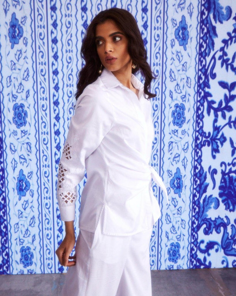 CUTWORK CUFF SET - dash and dot dash and dot