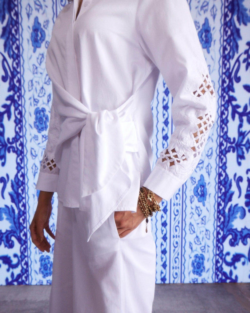 CUTWORK CUFF SET - dash and dot dash and dot