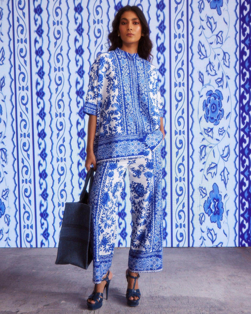 CERAMIC PRINT SET - dash and dot dash and dot