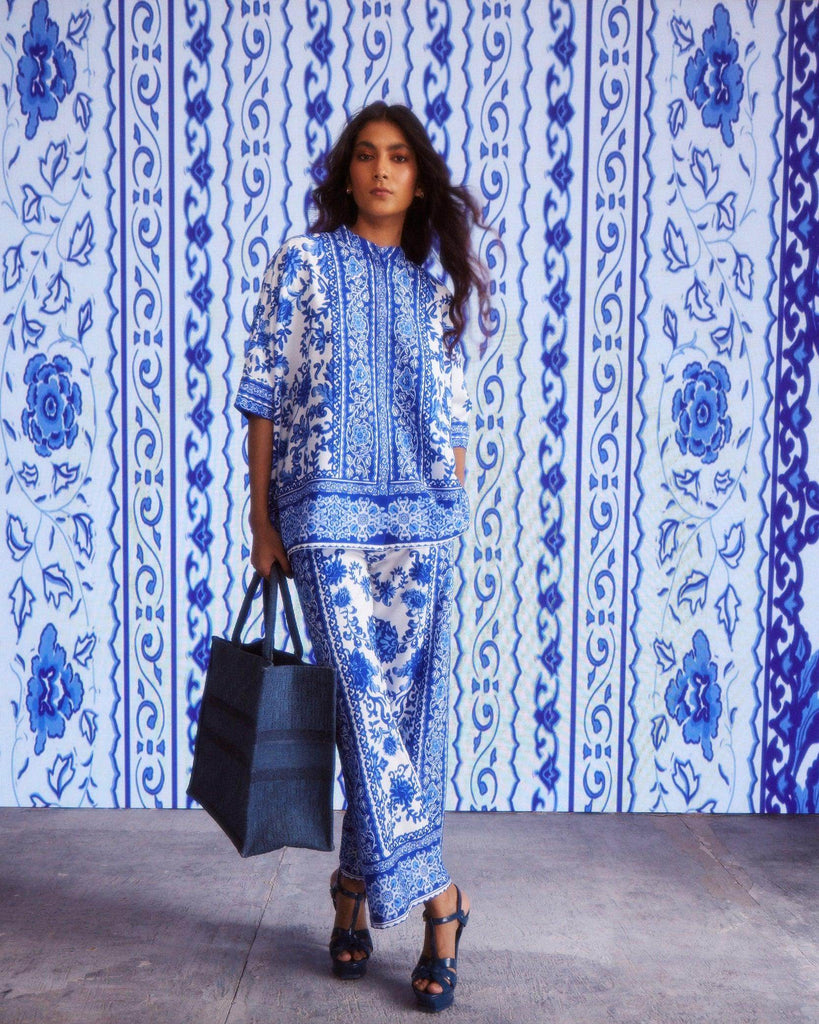 CERAMIC PRINT SET - dash and dot dash and dot