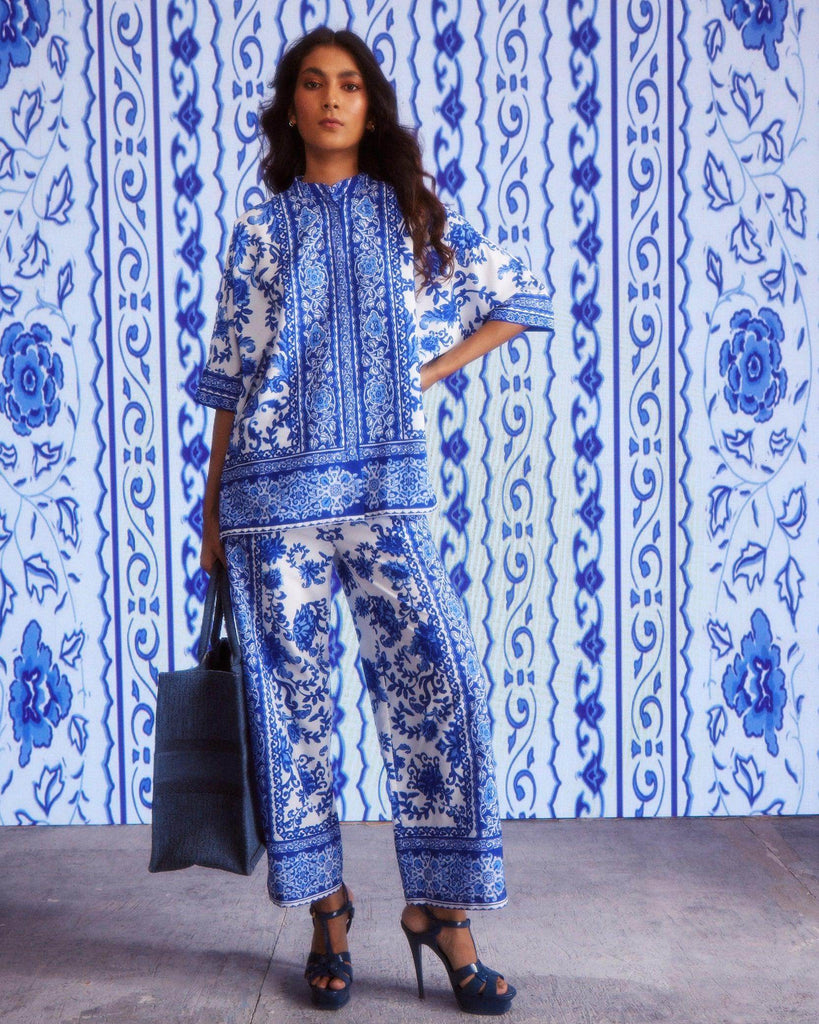 CERAMIC PRINT SET - dash and dot dash and dot