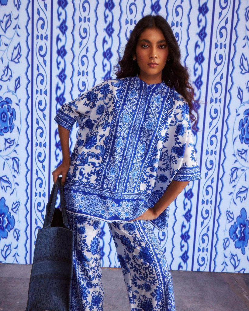 CERAMIC PRINT SET - dash and dot dash and dot