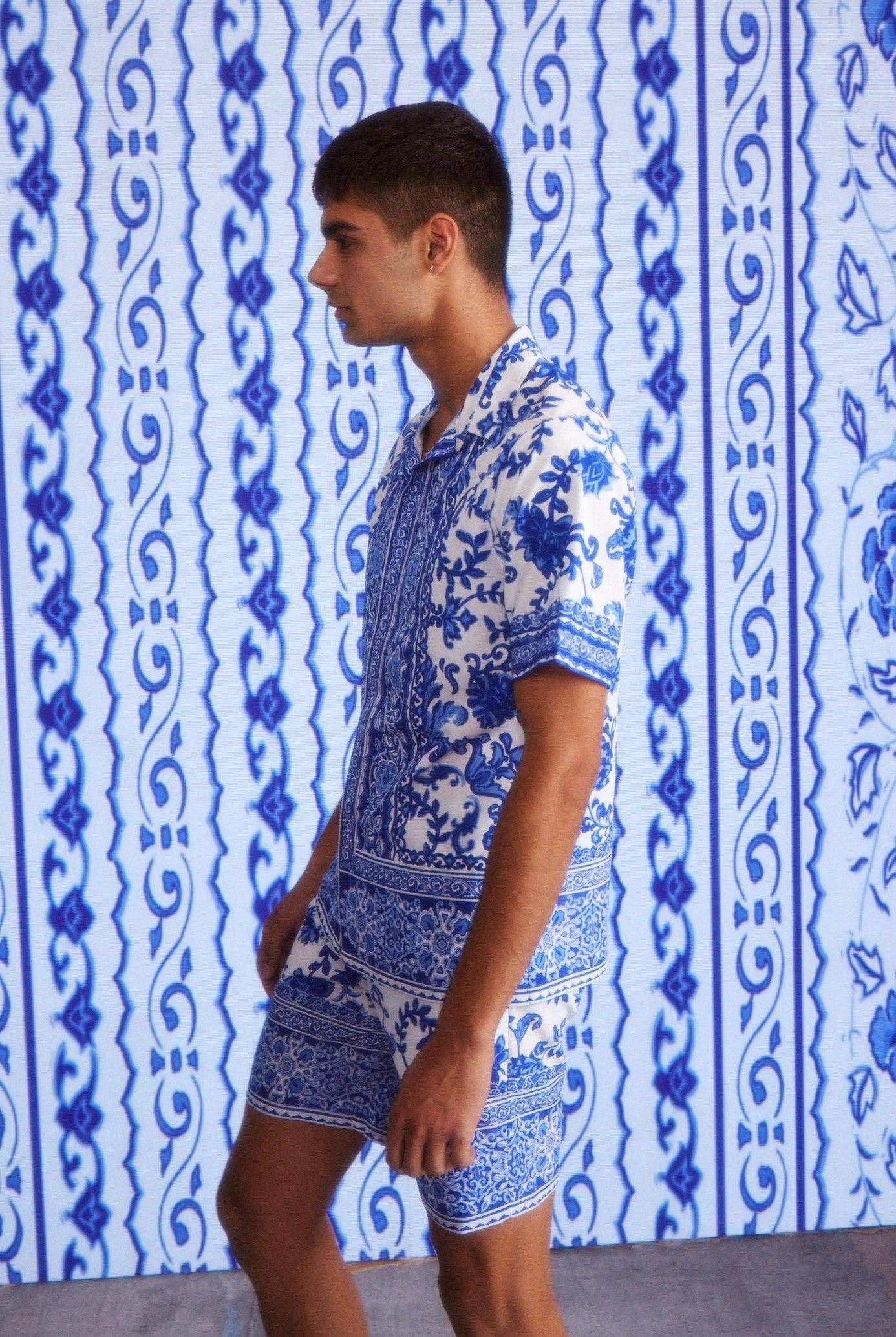 CERAMIC PRINT SHORTS SET - dash and dot