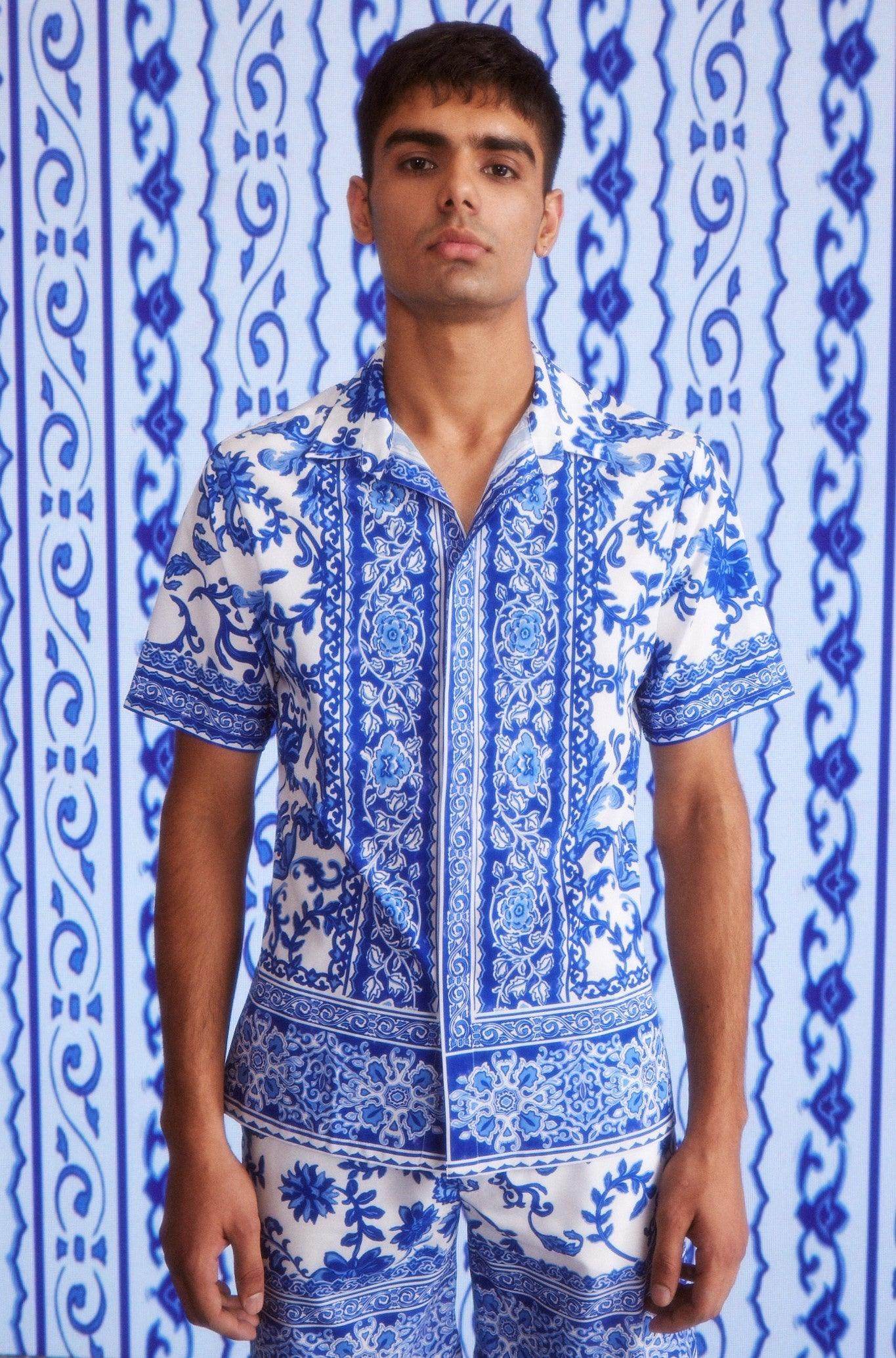 CERAMIC PRINT SHORTS SET - dash and dot