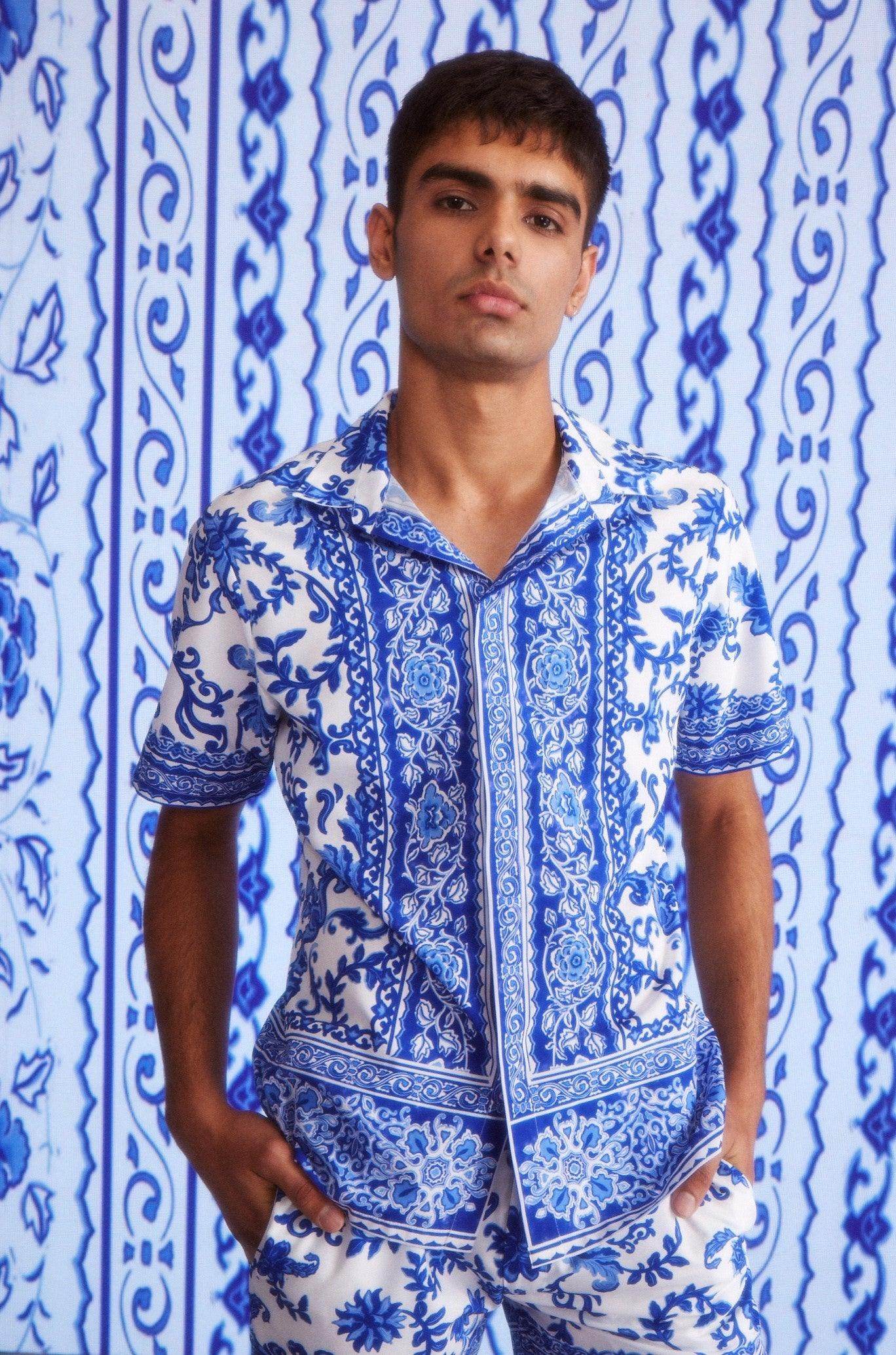 CERAMIC PRINT SHORTS SET - dash and dot