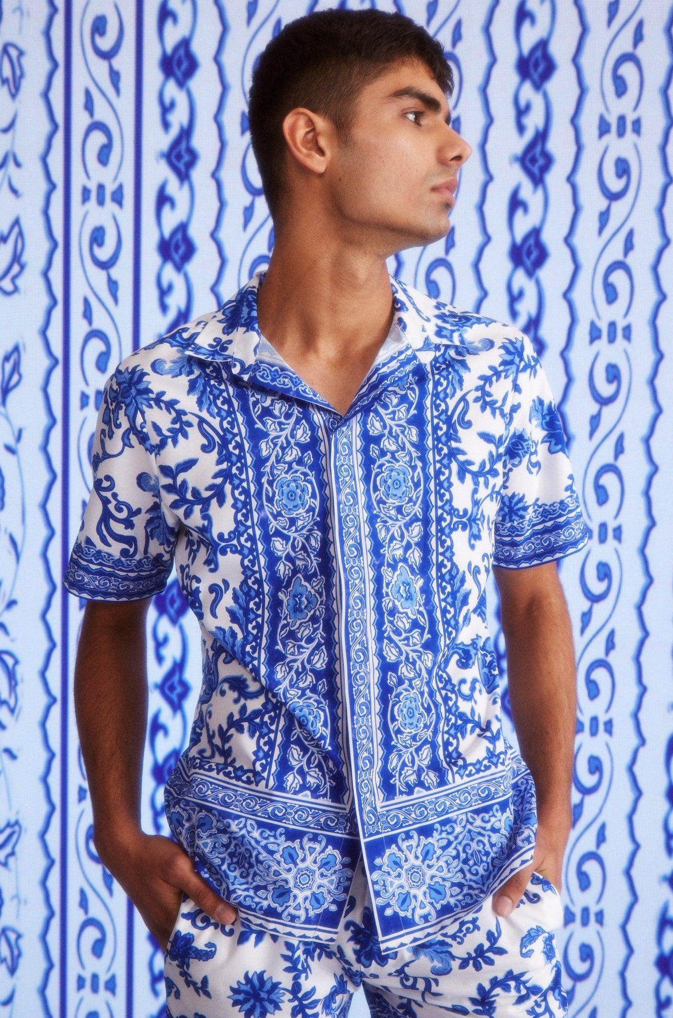 CERAMIC PRINT SHORTS SET - dash and dot