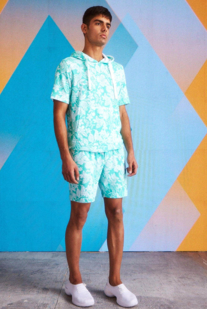 TOWEL HALF SLEEVE HOODIE - dash and dot dash and dot