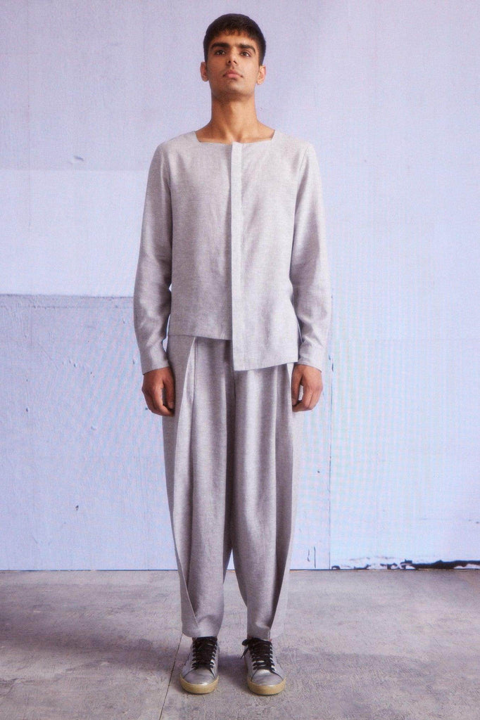 FRONT PLEATED PANT - dash and dot dash and dot