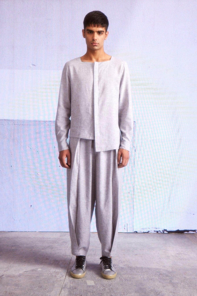 FRONT PLEATED PANT - dash and dot dash and dot