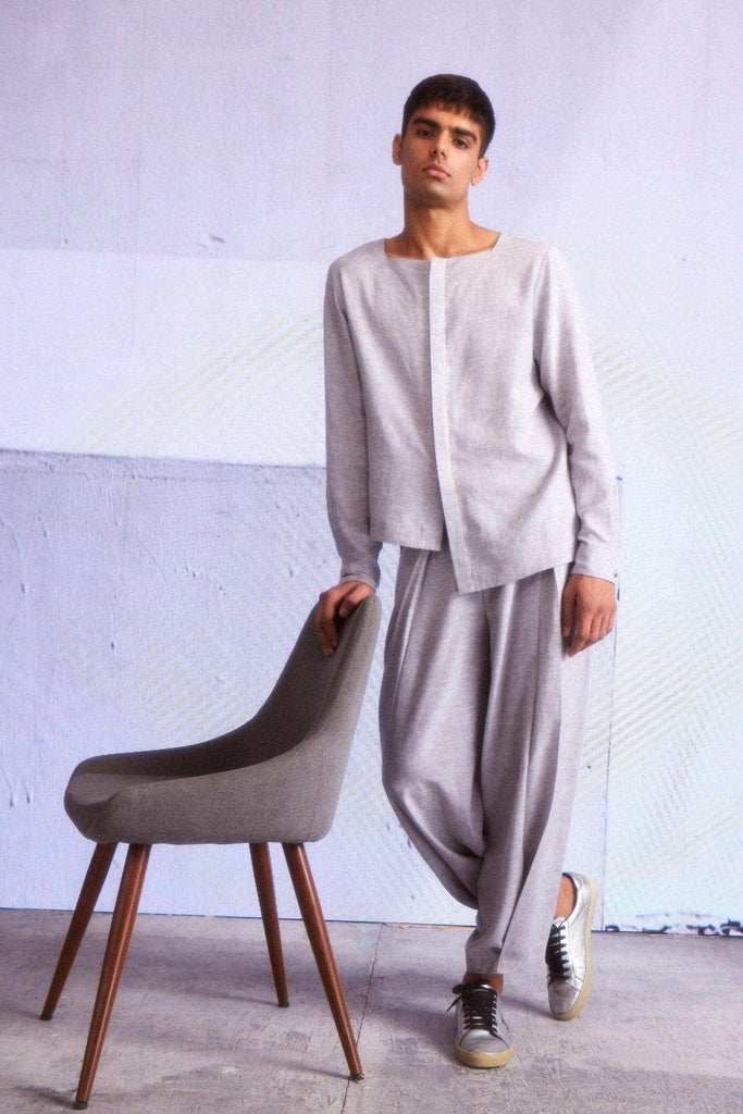 FRONT PLEATED PANT - dash and dot dash and dot