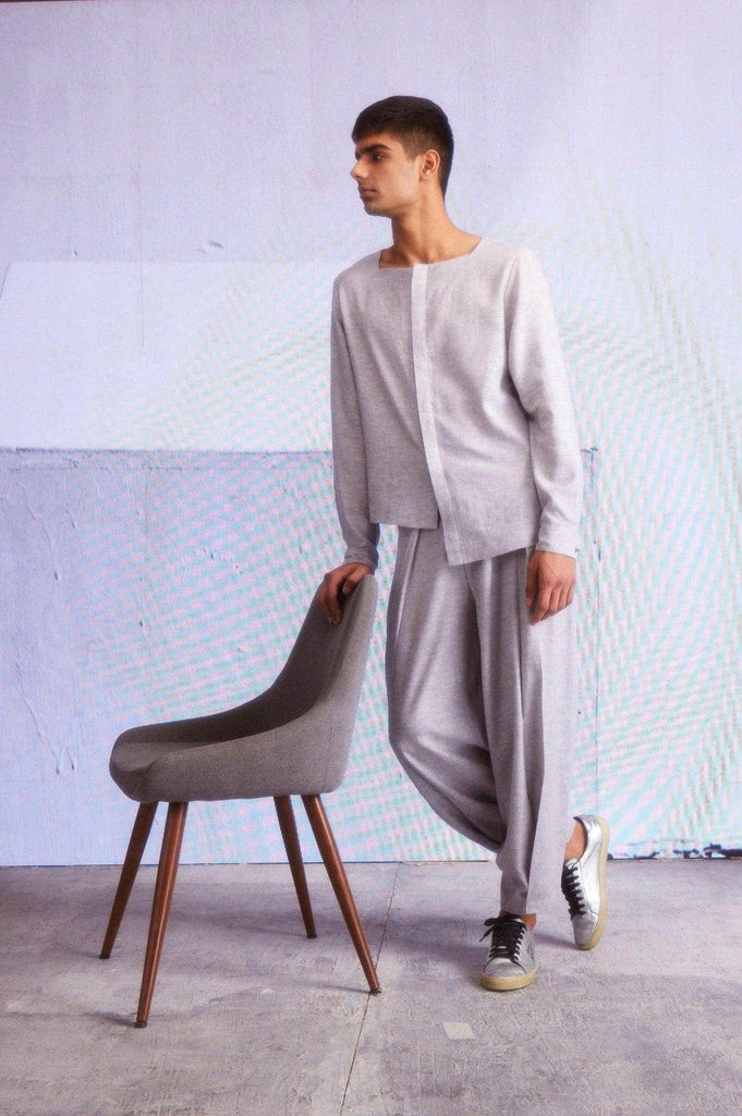 FRONT PLEATED PANT - dash and dot dash and dot