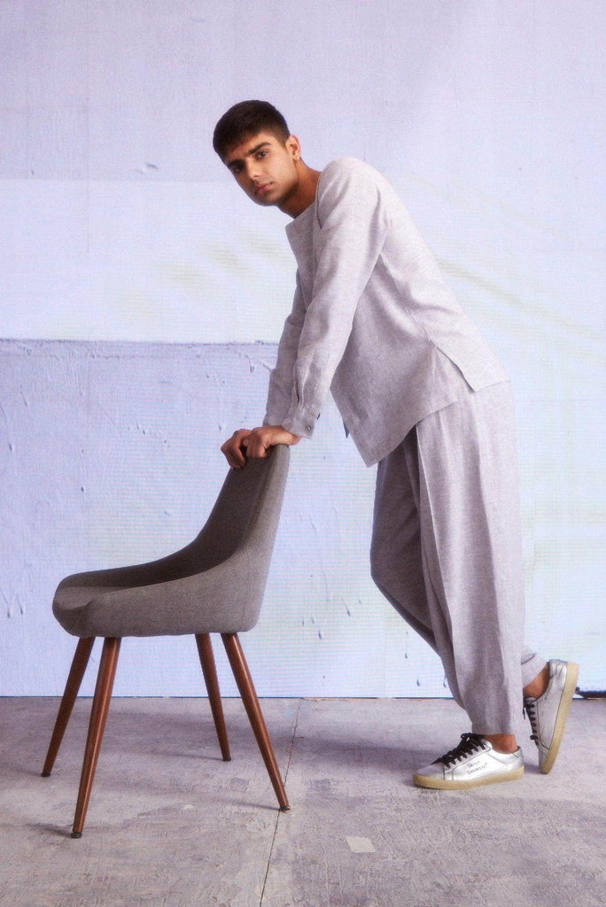 FRONT PLEATED PANT - dash and dot dash and dot