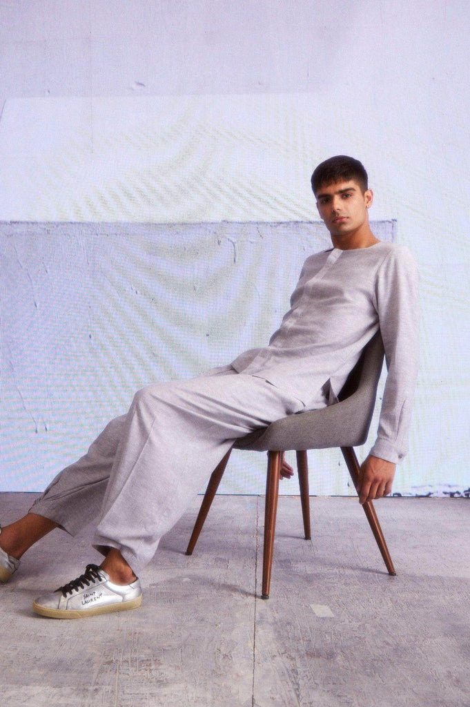 FRONT PLEATED PANT - dash and dot dash and dot