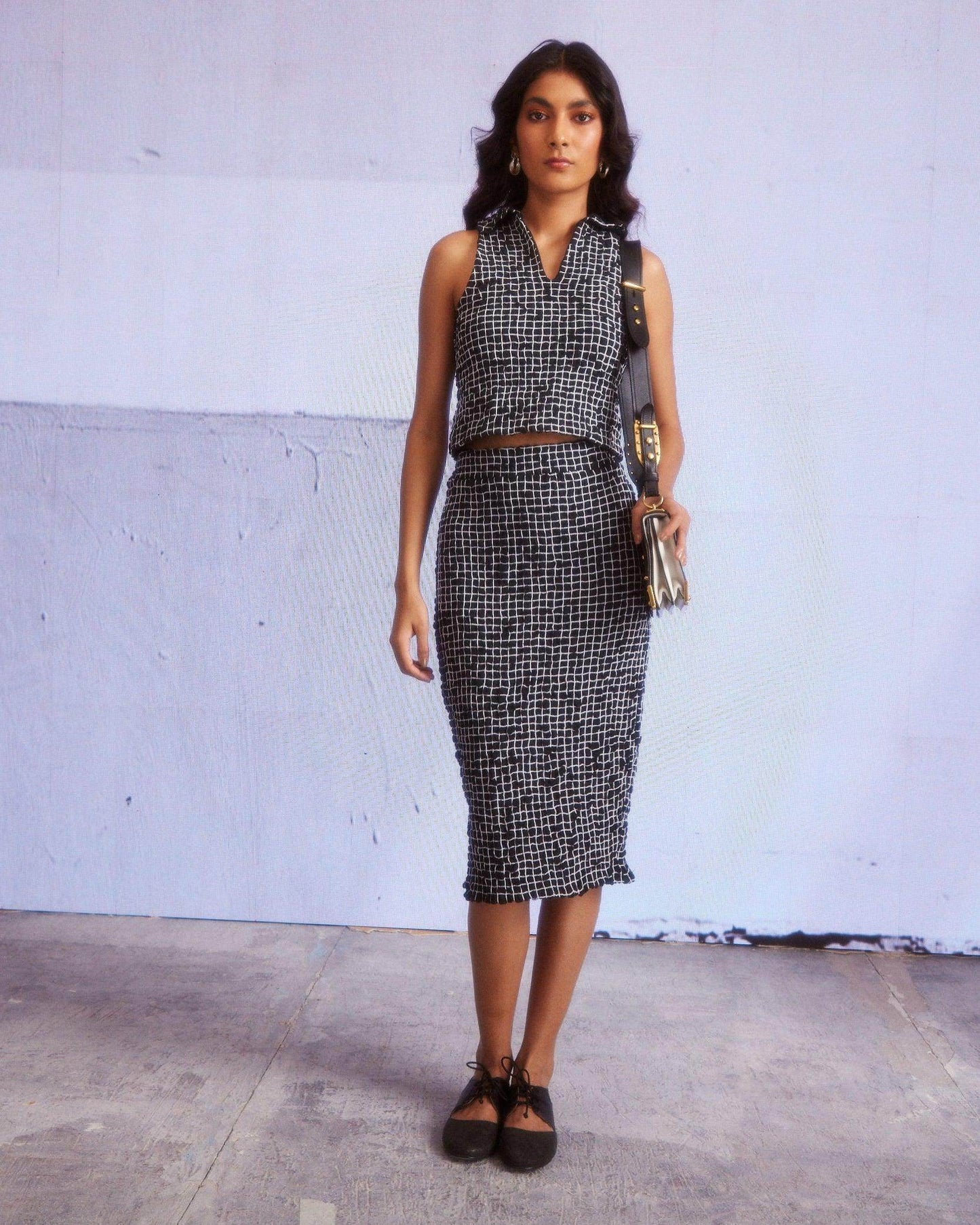 SMOCKED POLO & SKIRT SET - dash and dot