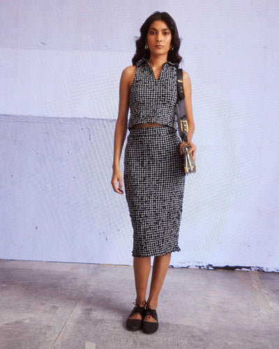 SMOCKED POLO & SKIRT SET - dash and dot