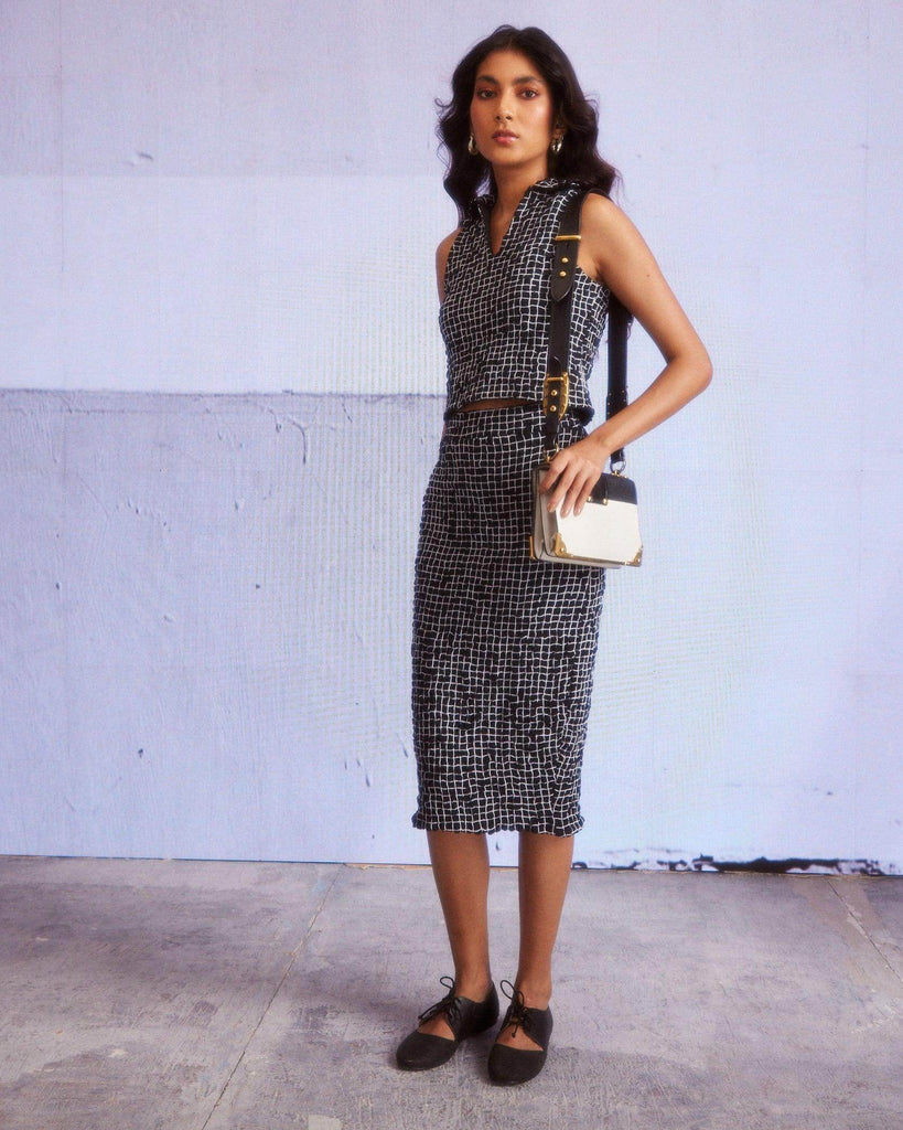 SMOCKED POLO & SKIRT SET - dash and dot dash and dot