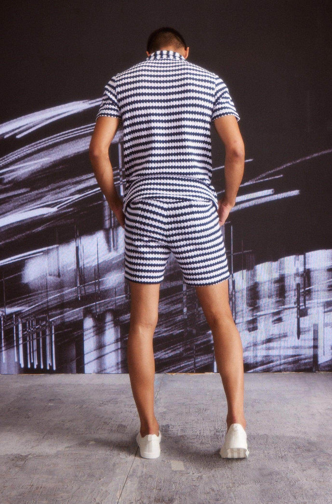 STRIPE KNIT SHORTS SET - dash and dot dash and dot