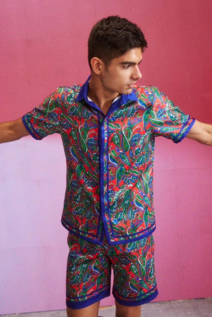 PAISLEY BORDER SHIRT - dash and dot dash and dot