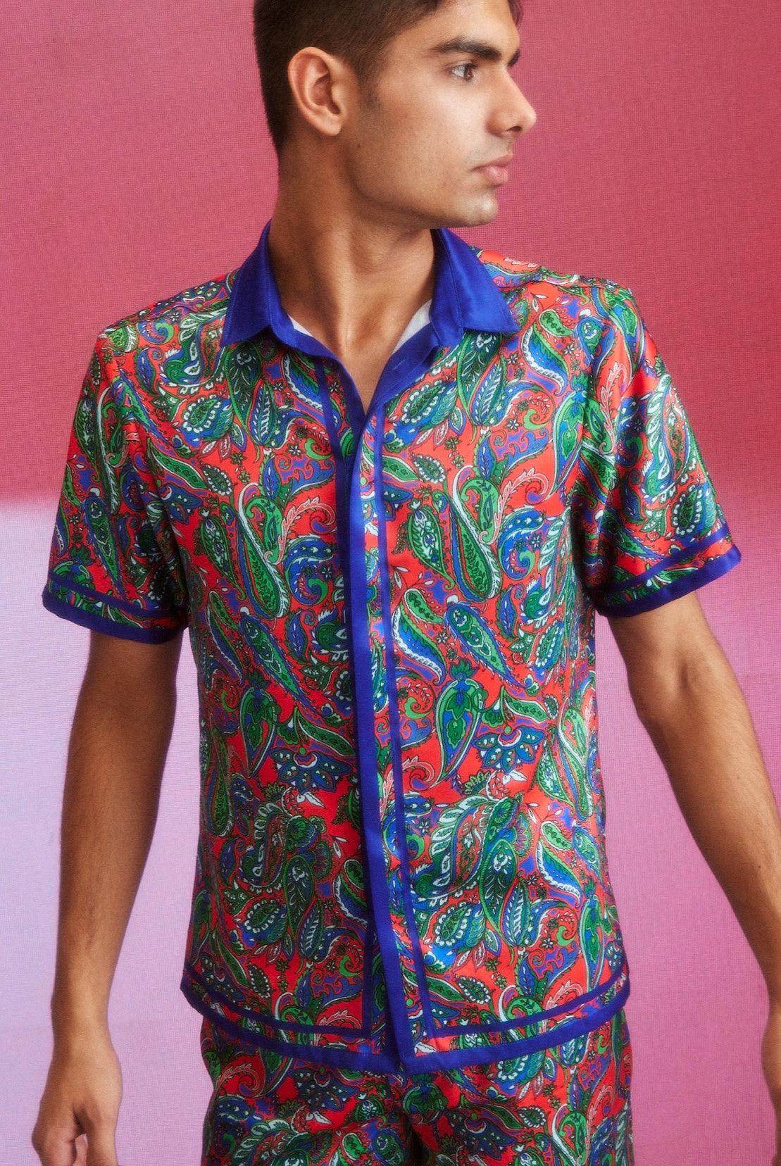 PAISLEY BORDER SHIRT - dash and dot