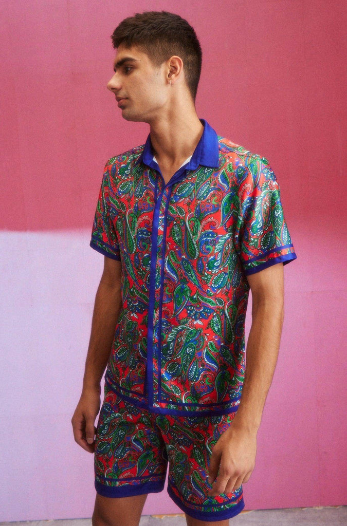 PAISLEY BORDER SHIRT - dash and dot dash and dot