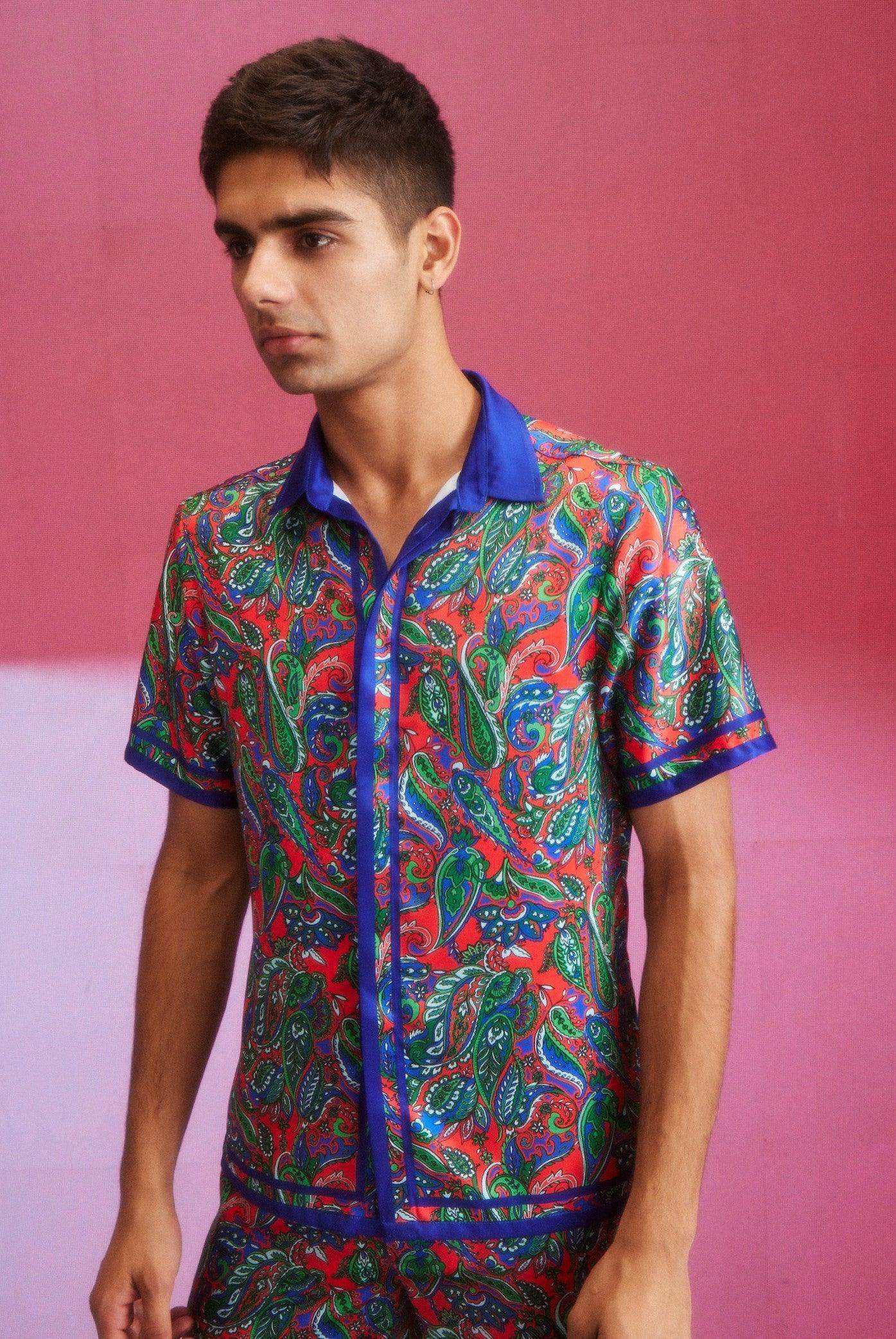 PAISLEY BORDER SHIRT - dash and dot