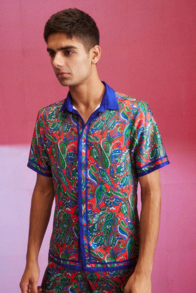 PAISLEY BORDER SHIRT - dash and dot dash and dot