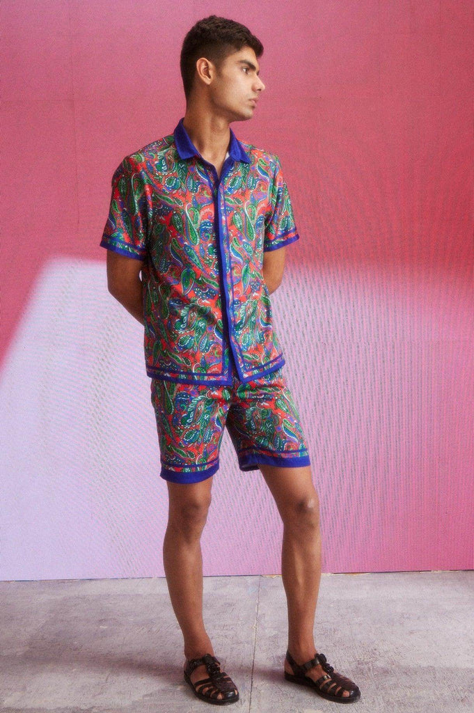 PAISLEY BORDER SHIRT - dash and dot dash and dot