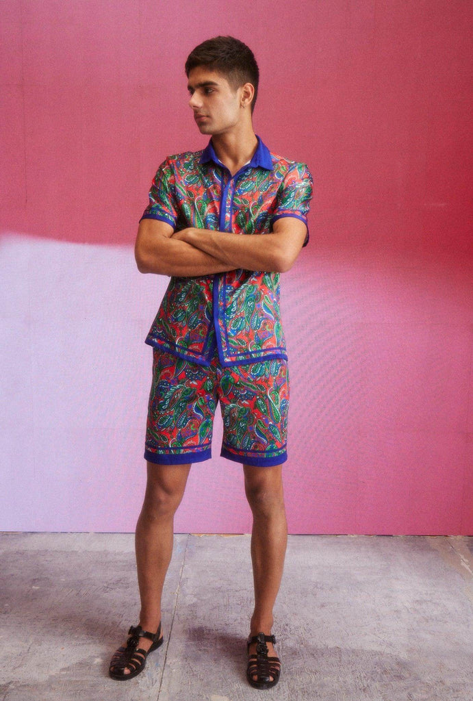 PAISLEY BORDER SHIRT - dash and dot dash and dot