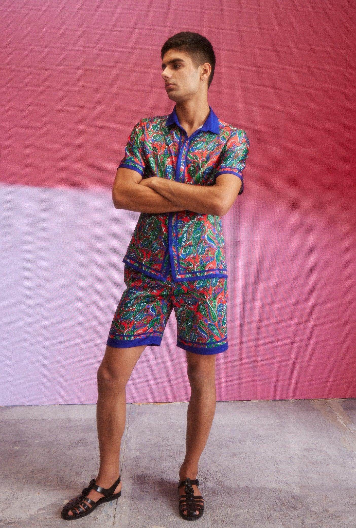 PAISLEY BORDER SHIRT - dash and dot