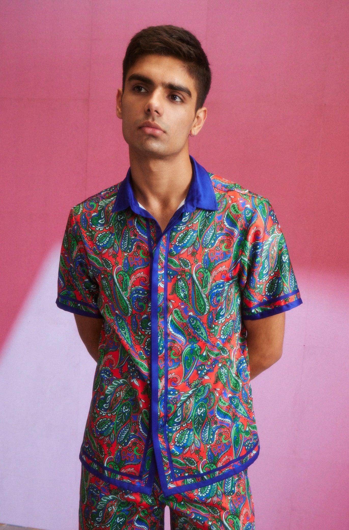 PAISLEY BORDER SHIRT - dash and dot