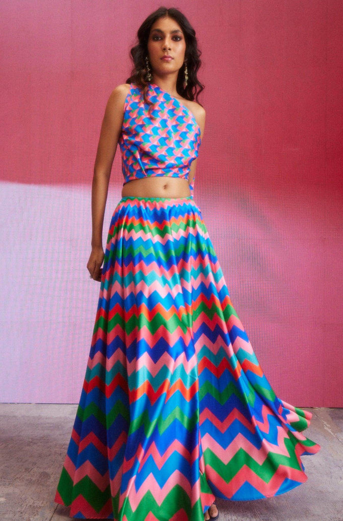 PRINTED DRAPED SLEEVE TOP - dash and dot dash and dot