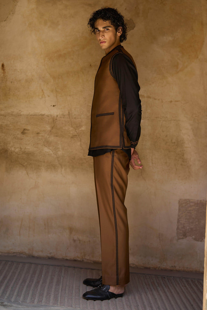 BORDER EMBROIDERED PANT - dash and dot dash and dot