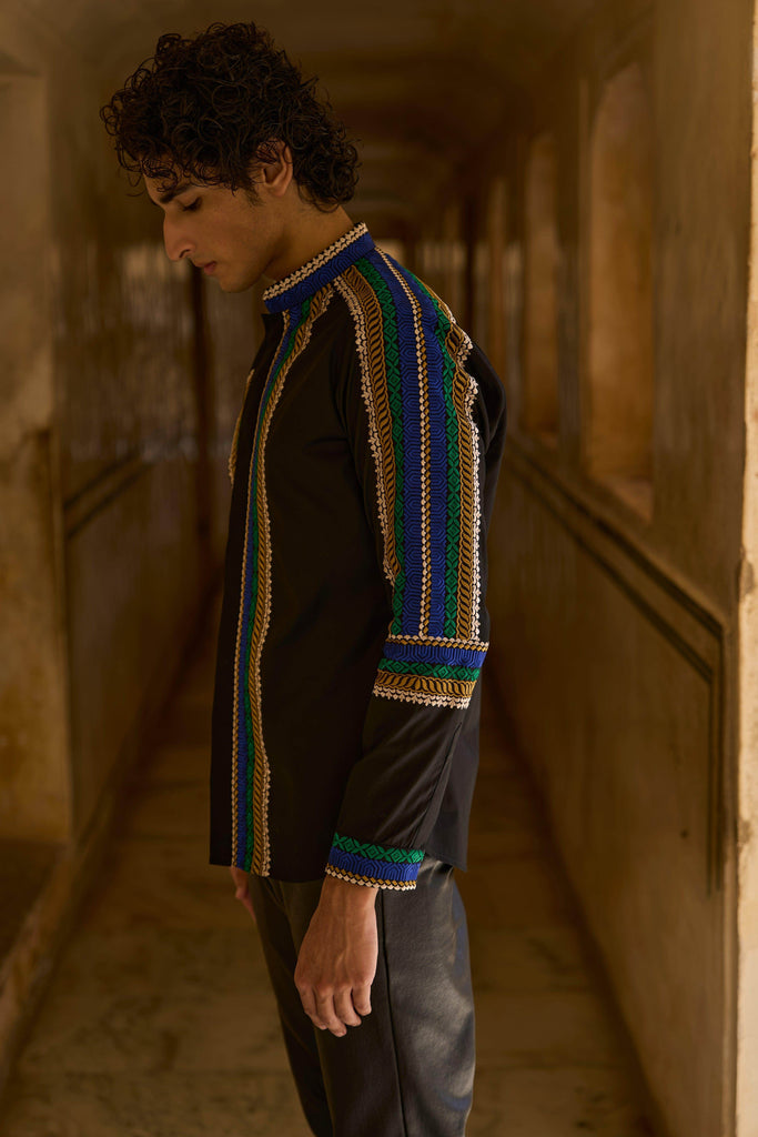 PLACEMENT EMBROIDERED SHIRT - dash and dot dash and dot