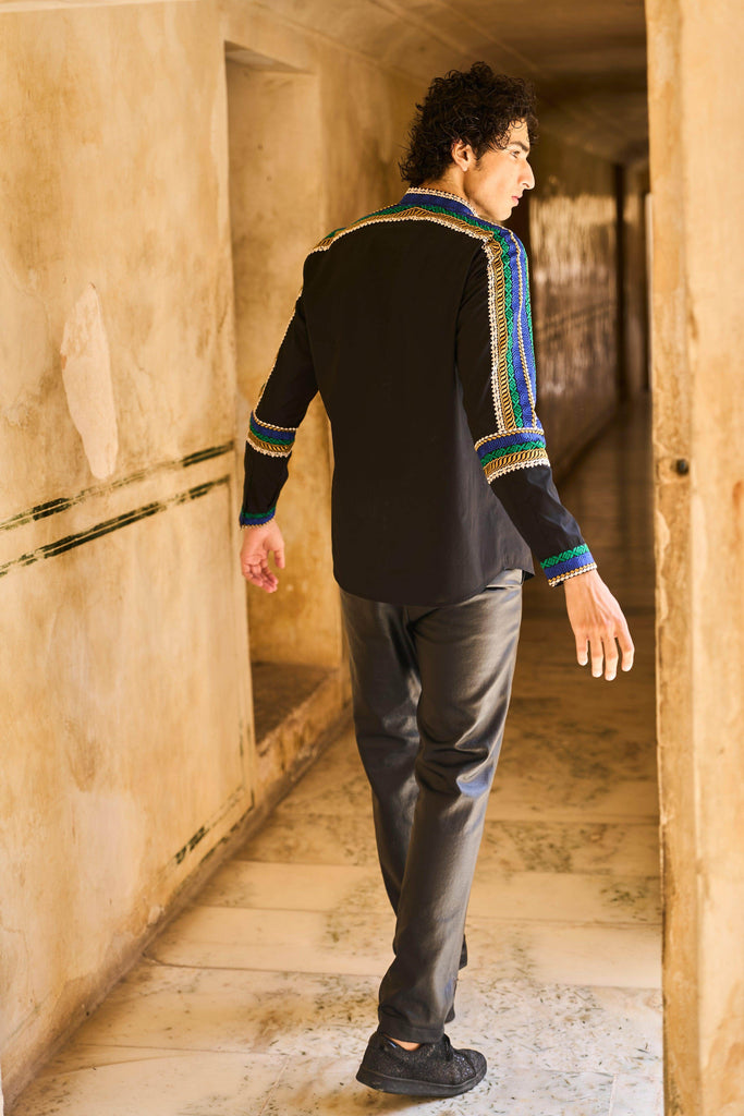 PLACEMENT EMBROIDERED SHIRT - dash and dot dash and dot