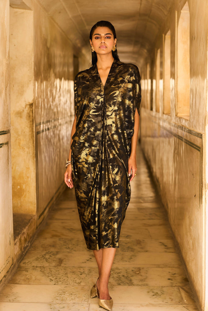 DRAPE COWL KAFTAN - dash and dot dash and dot