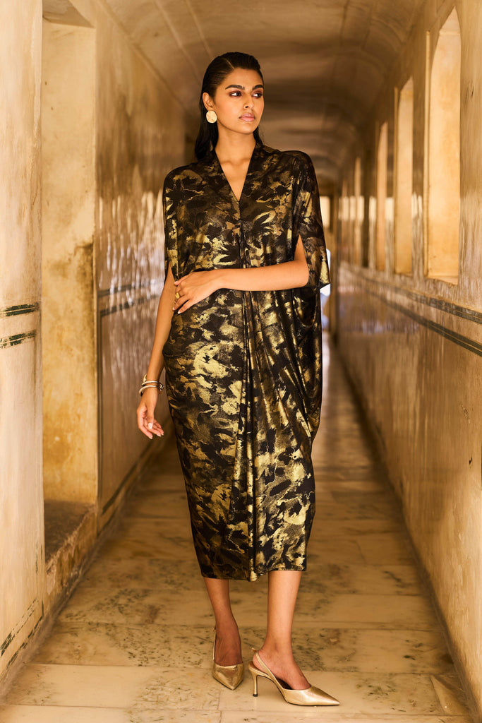 DRAPE COWL KAFTAN - dash and dot dash and dot