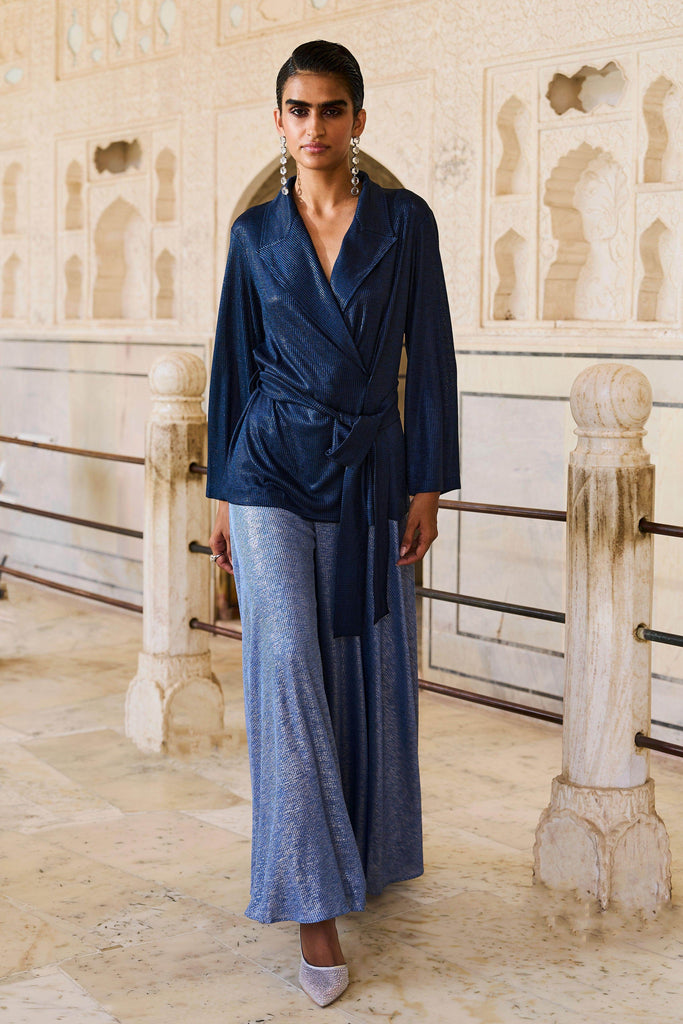 METALLIC FLARED PANT - dash and dot dash and dot