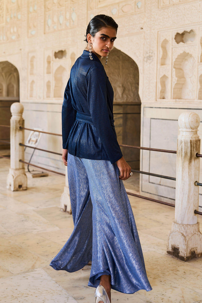 METALLIC FLARED PANT - dash and dot dash and dot