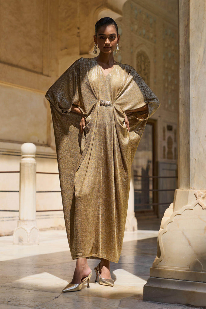 GOLD DRAPED KAFTAN - dash and dot dash and dot