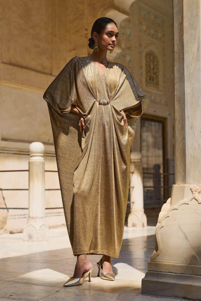 GOLD DRAPED KAFTAN - dash and dot dash and dot
