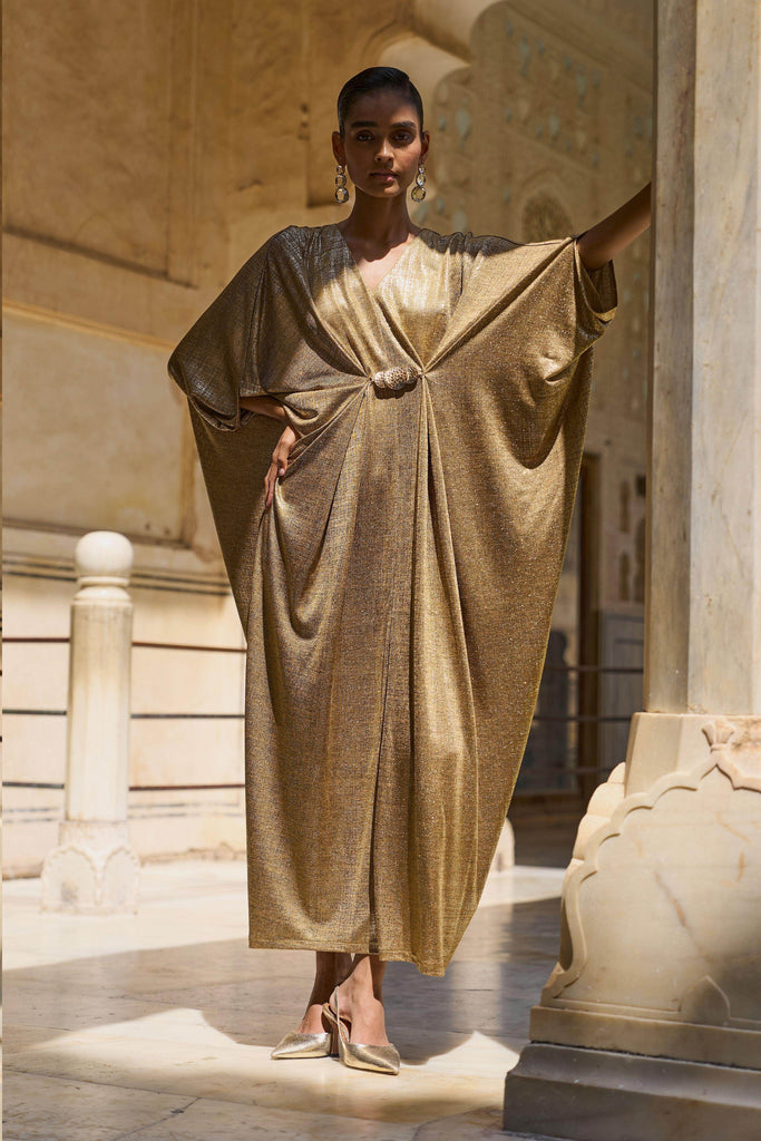 GOLD DRAPED KAFTAN - dash and dot dash and dot