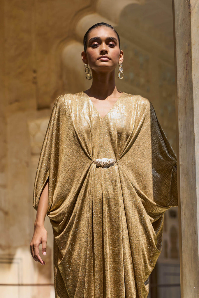 GOLD DRAPED KAFTAN - dash and dot dash and dot
