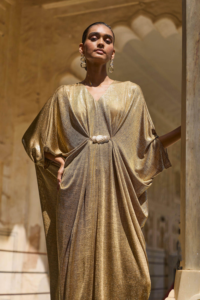 GOLD DRAPED KAFTAN - dash and dot dash and dot